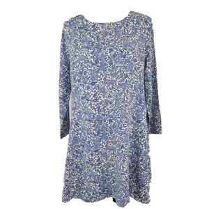 Old Navy Blue Floral Womens Shift Dress Large